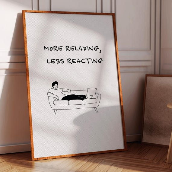 Mindfulness Quote Art Print Calming Inspirational Home Decor