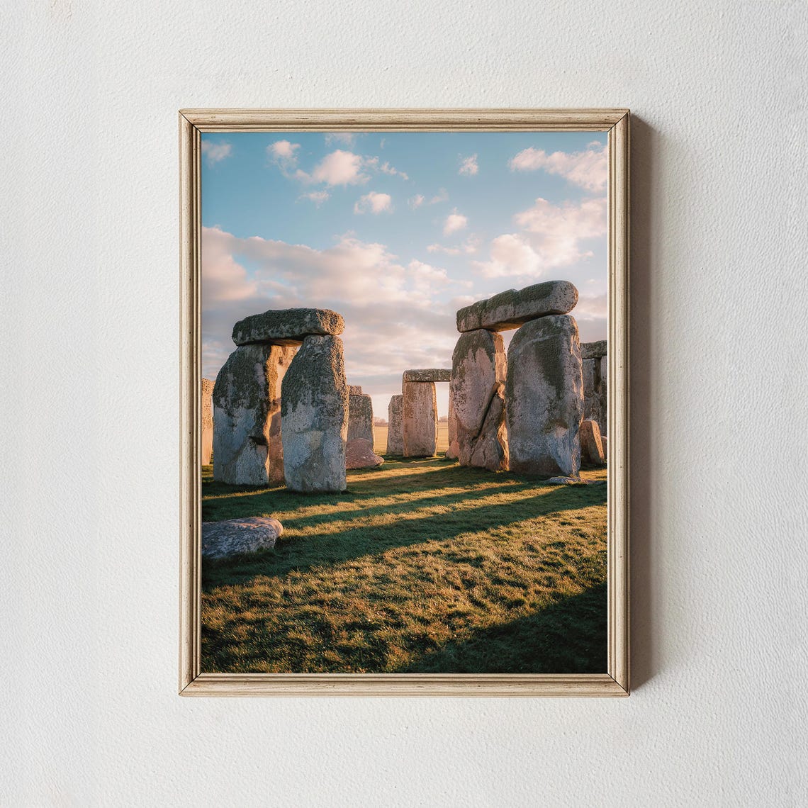 Stonehenge Sunrise Ancient Stones England Morning Landscape Poster