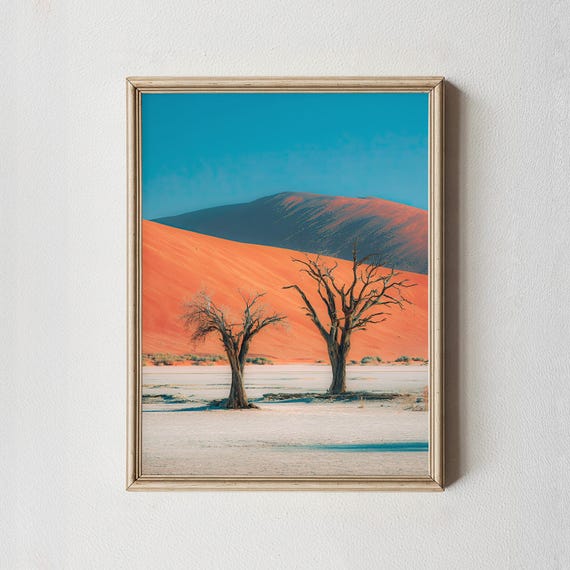 Namibia Desert Wall Art Print Deadvlei Landscape Photography Poster
