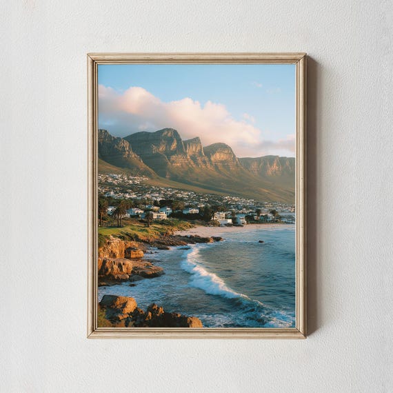 Table Mountain Art Print Camps Bay South Africa Landscape Photography
