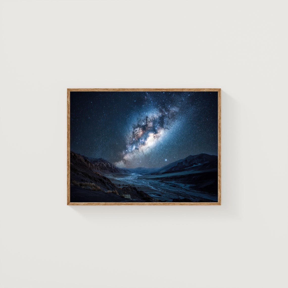 Atacama Desert Milky Way Print Chile Volcano Nightscape
