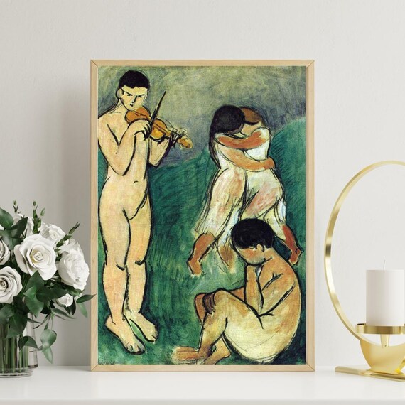 Henri Matisse Music Sketch With Violinist and Dancers Fauvist Poster