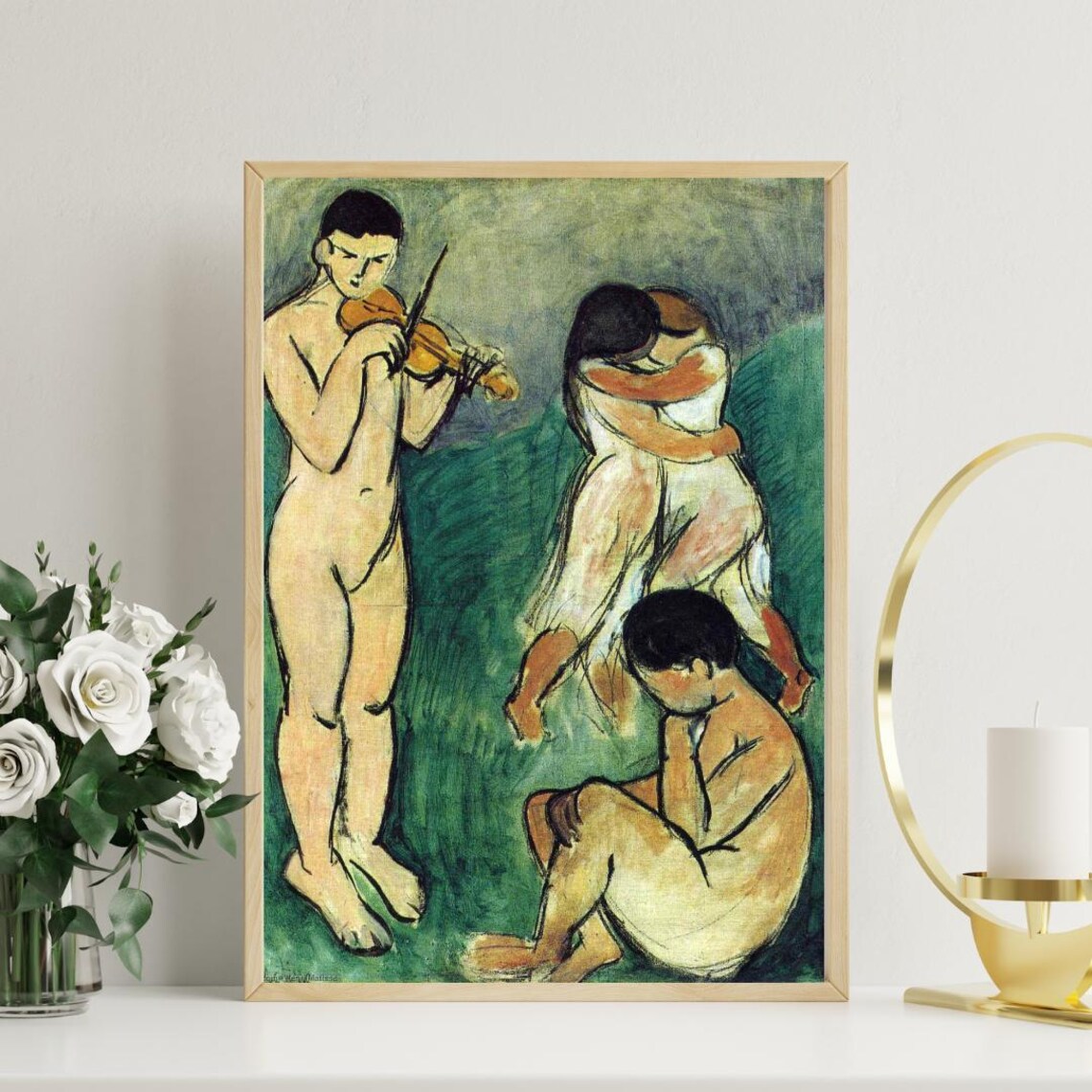 Henri Matisse Music Sketch With Violinist and Dancers Fauvist Poster