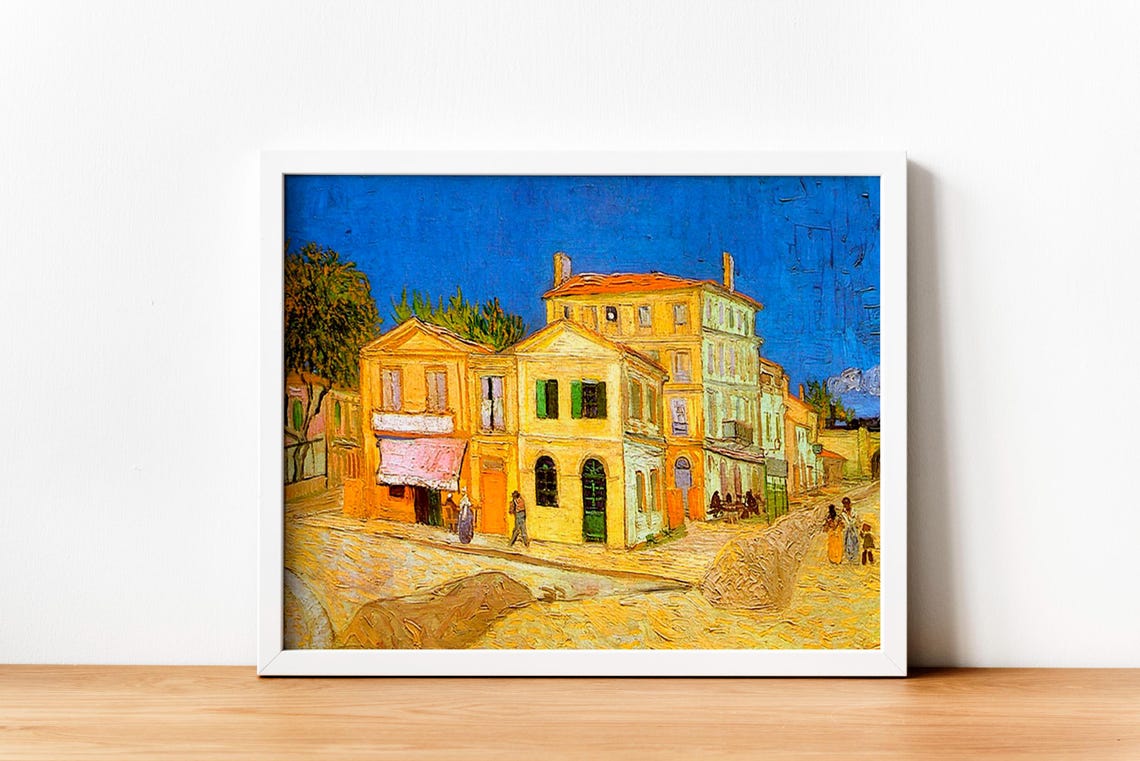 Van Gogh Yellow House Wall Art - Image 4