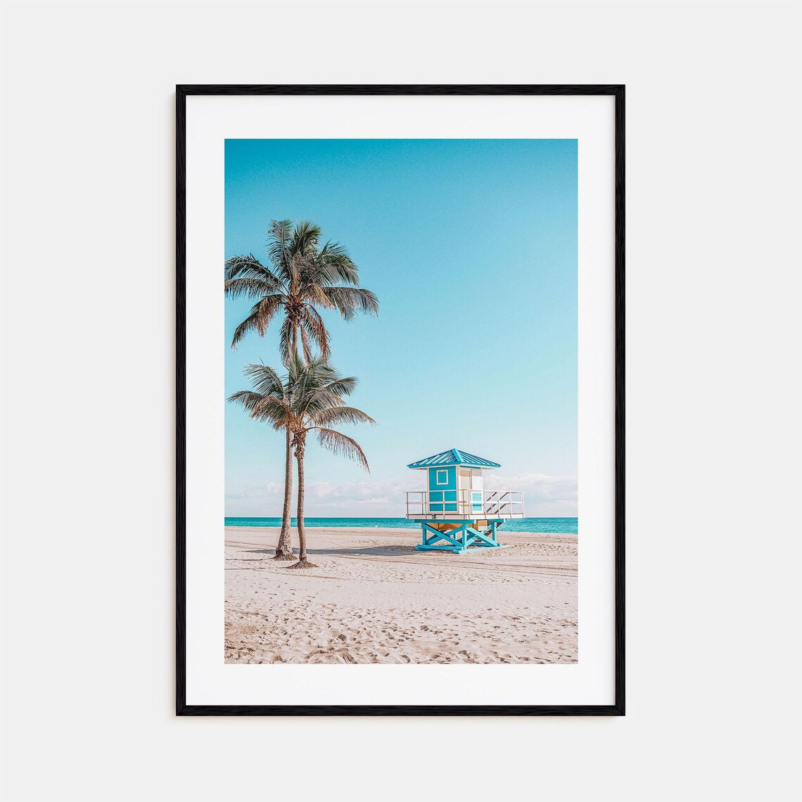 Fort Lauderdale Colorful Poster Print No 2, Travel Map
