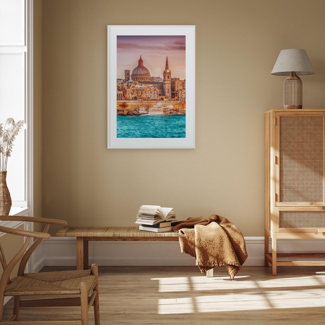 Malta Colorful Travel Poster, Street Map Wall Art - Image 2