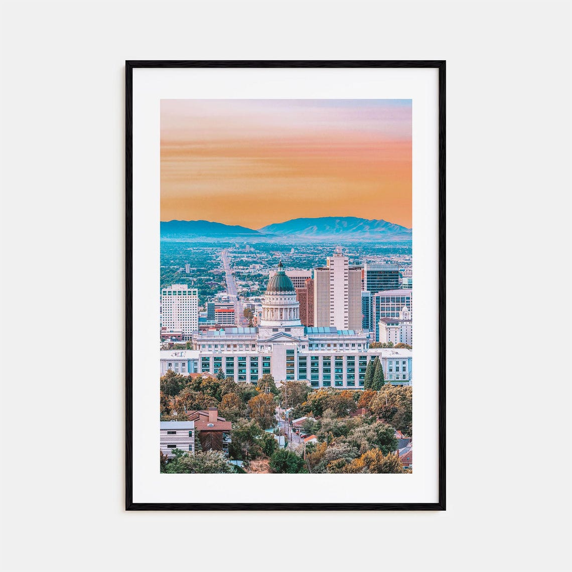 Salt Lake City Colorful Poster Print No 1 Salt Lake City Photo Wall Art Decor Travel Print Salt Lake City Street Map Poster City Map