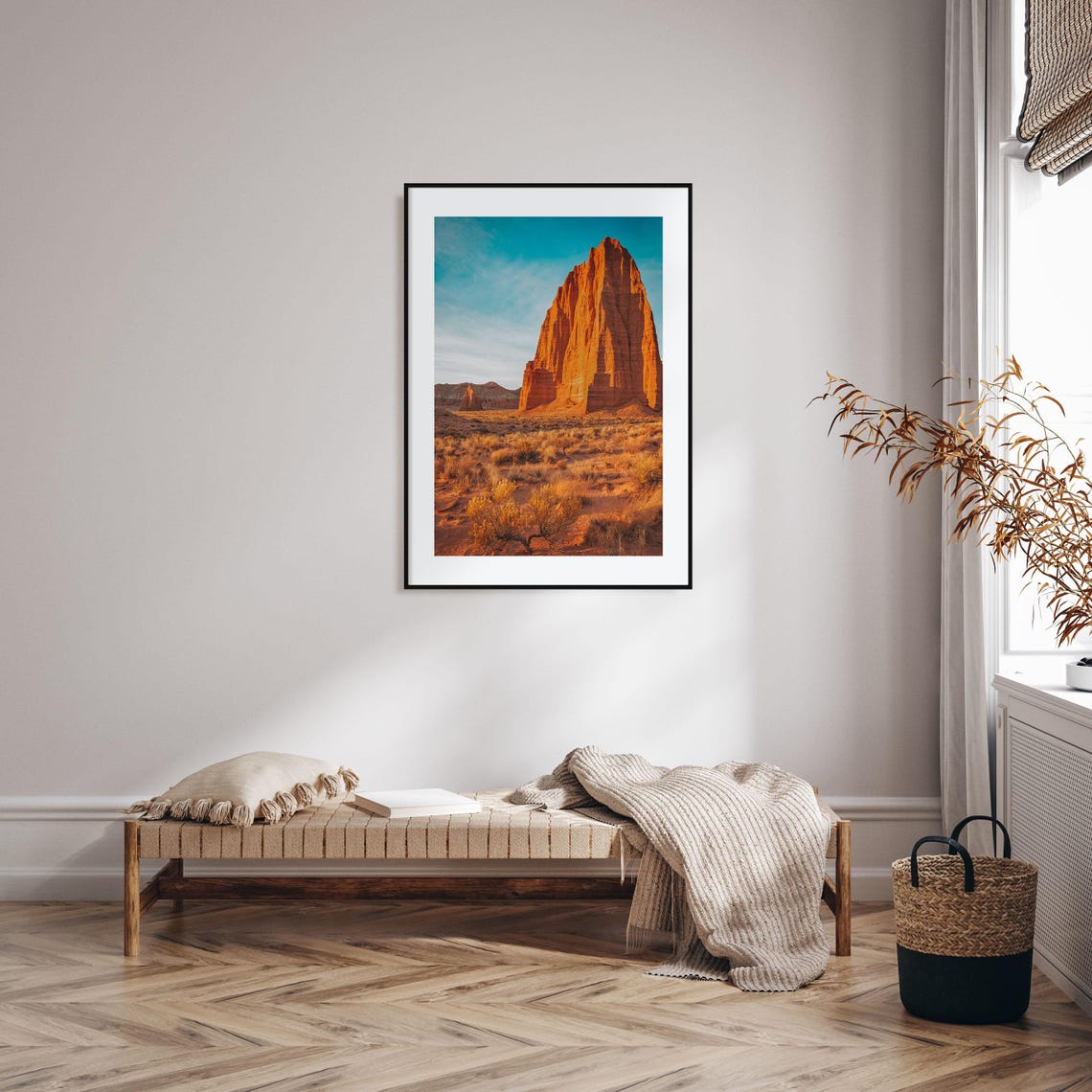 Capitol Reef Red Rock Desert Sunrise in National Park Scenery Poster - Image 2