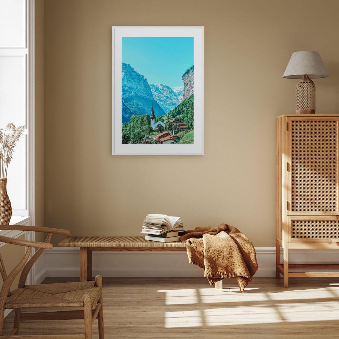 Lauterbrunnen Colorful Poster Print No 2 Lauterbrunnen Photo Art Lauterbrunnen Decor Travel Print Lauterbrunnen Street Map Poster - Image 3