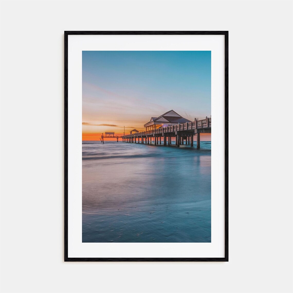 Clearwater Colorful Travel Poster, City Map Art Print