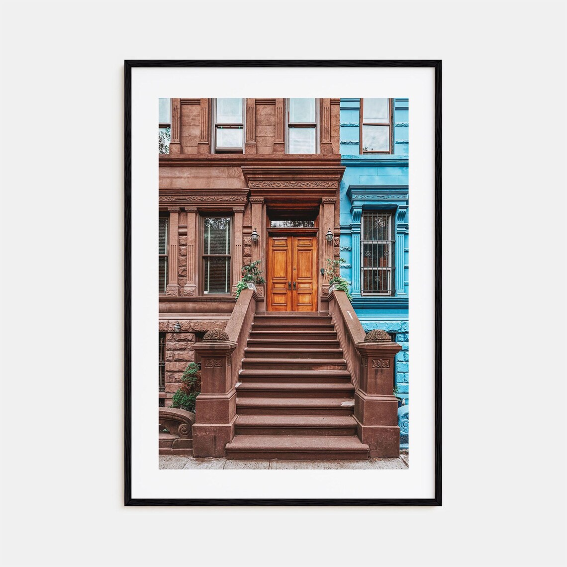 The Bronx NYC Historic Brownstone Stoop Doorway Photo Poster