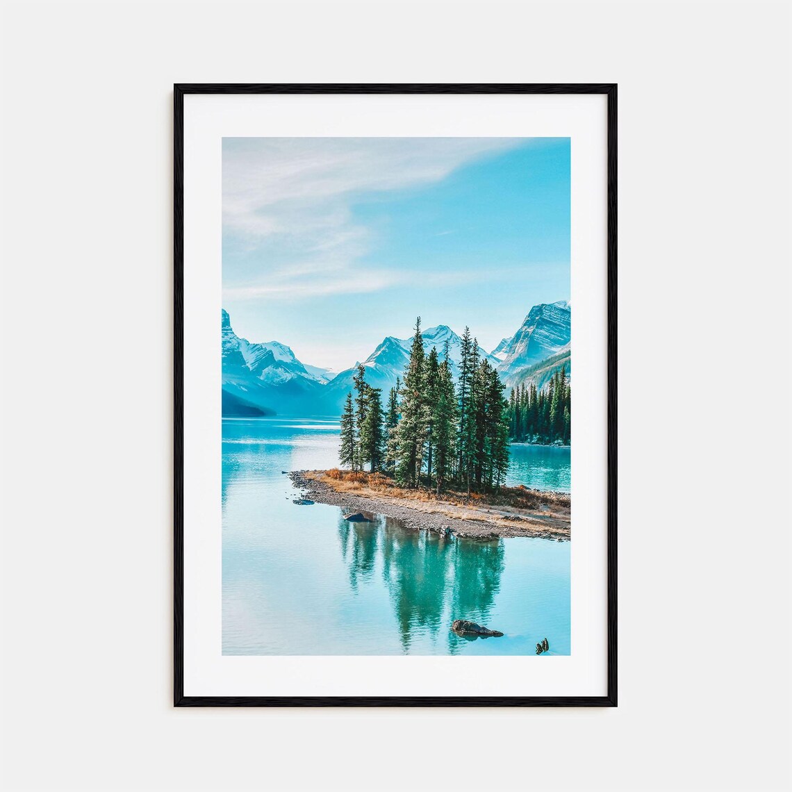 Canada Maligne Lake Poster Spirit Island Rockies Mountain View