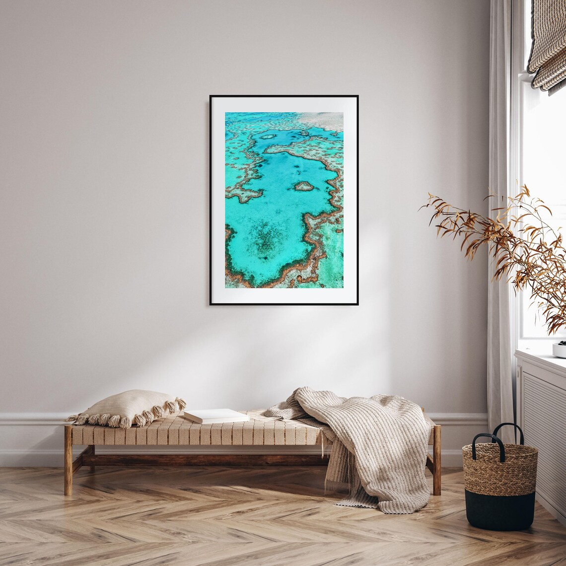 Great Barrier Reef Travel Poster, Colorful Map Art - Image 2