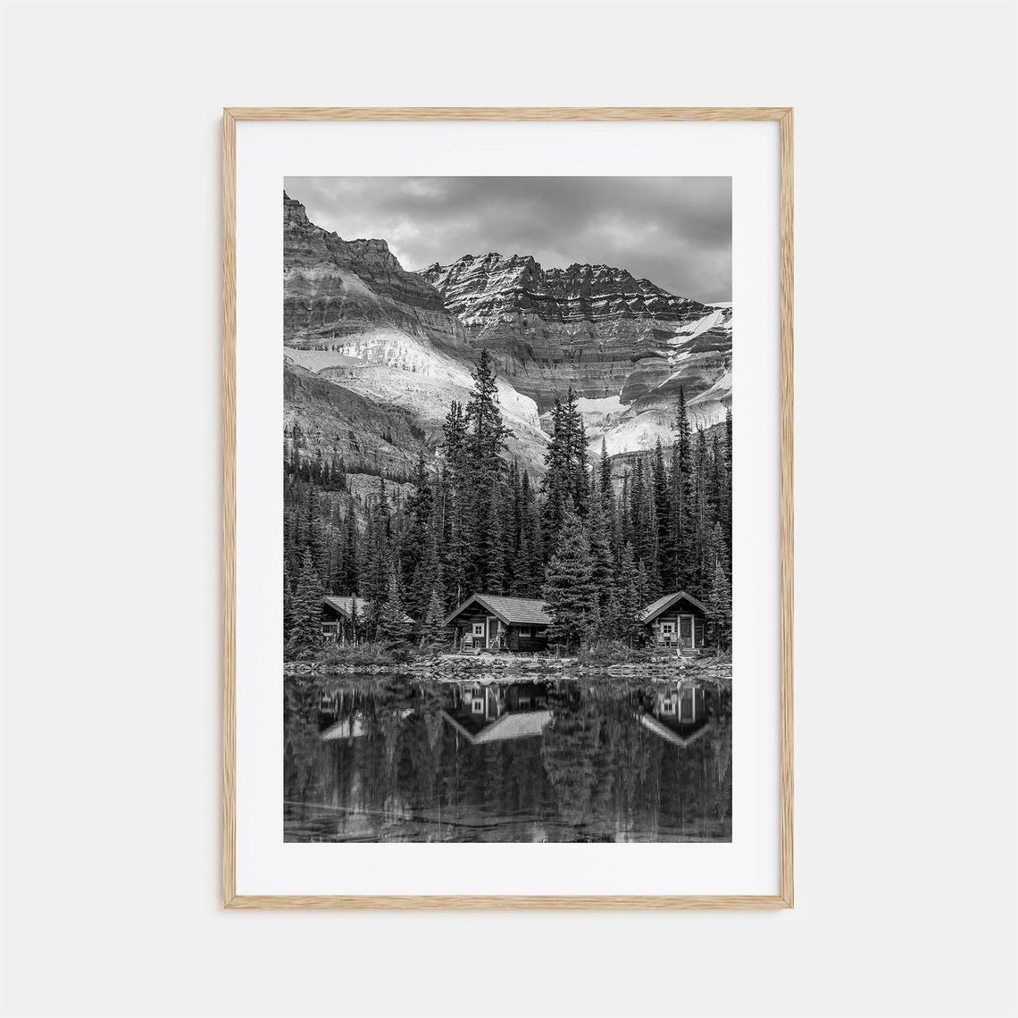 Wooden Cabin Logs Photo Poster Print No 1 Wooden Cabin Logs Black And White Art Wooden Cabin Logs Photography Travel Map Poster