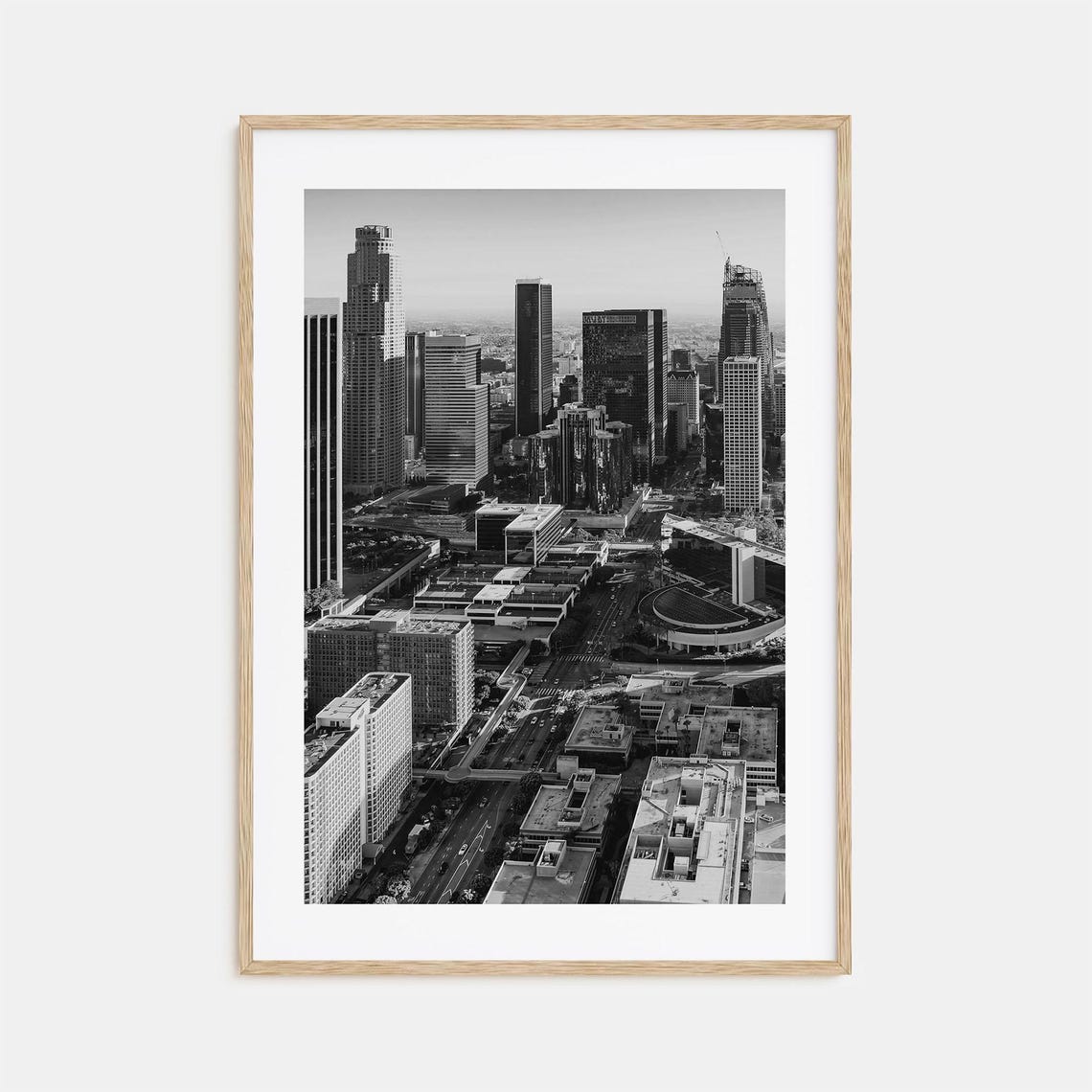 Los Angeles Photo Poster Print No 3 Los Angeles Black And White Art Los Angeles Photography Los Angeles Travel Map Poster