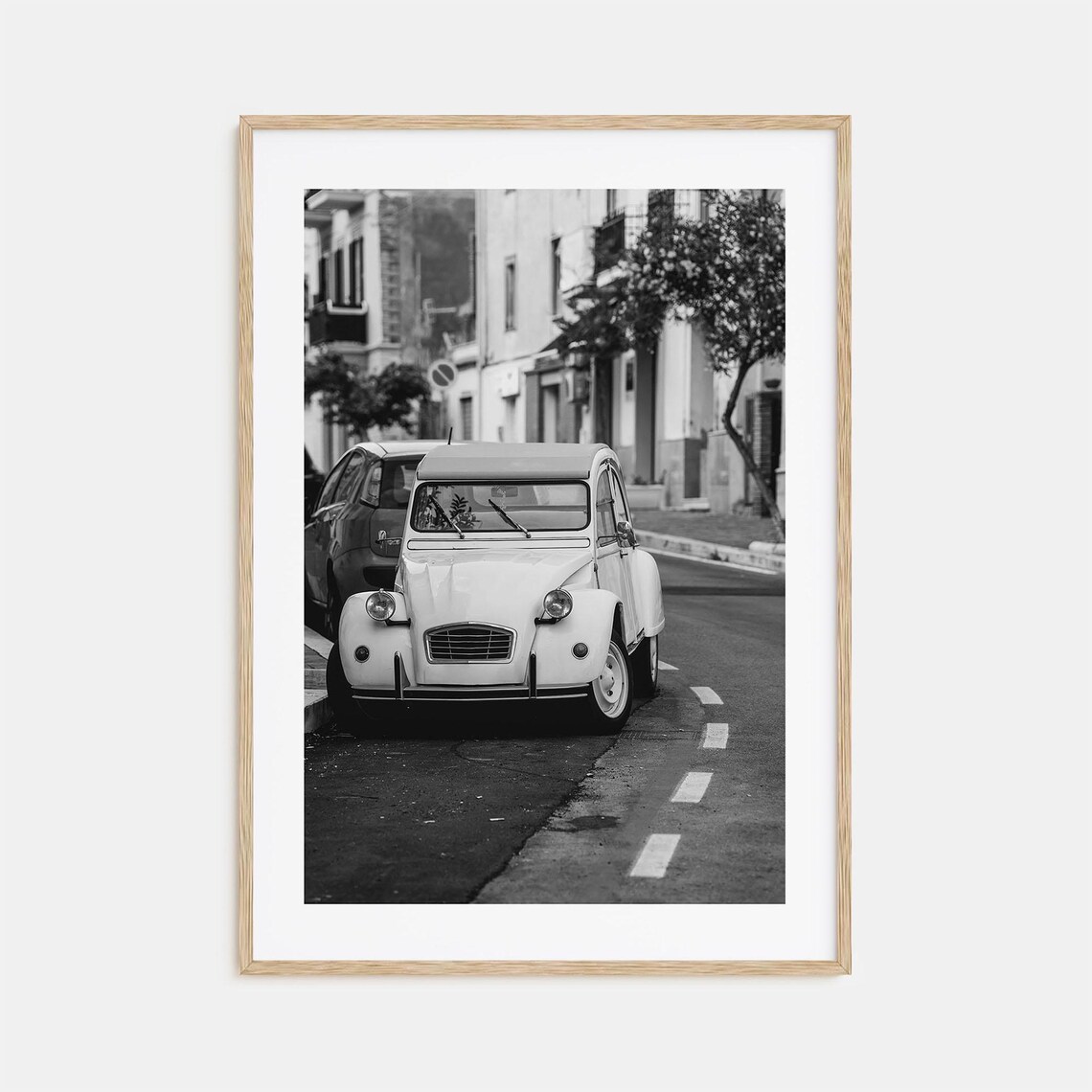 Classic Citroen 2CV Vintage Car European Street Photo Poster