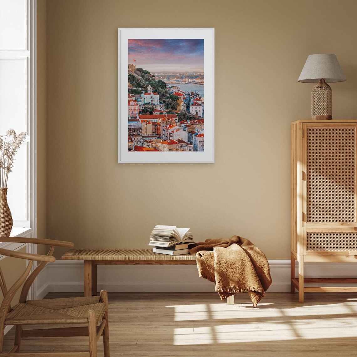 Portugal Colorful Travel Poster, Street Map Art Print - Image 2