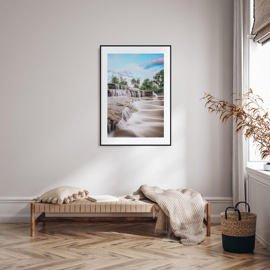 Fort Worth Texas Waterfall Long Exposure Cascading Falls Poster - Image 2