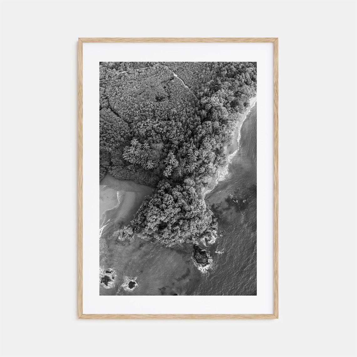 Manuel Antonio Costa Rica Aerial Rainforest Coast Beach Poster