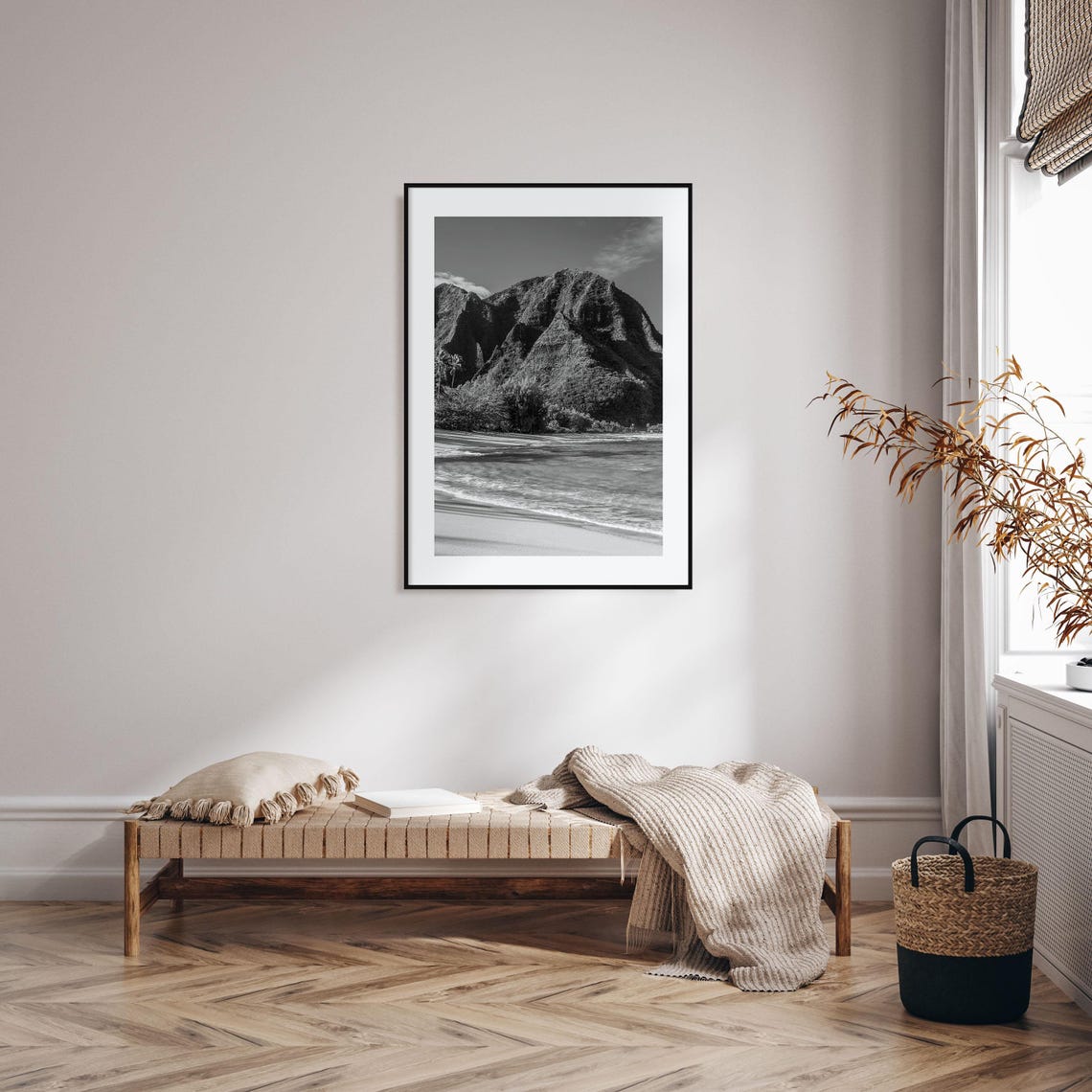 Kauai Photo Poster Print Kauai Black And White Wall Art Kauai Wall Photography Kauai Travel Kauai Map Poster - Image 2