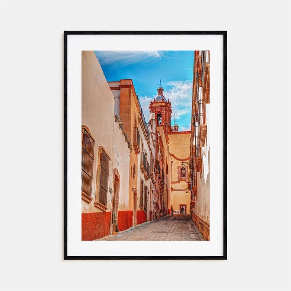 Zacatecas Travel Poster, City Map Wall Art