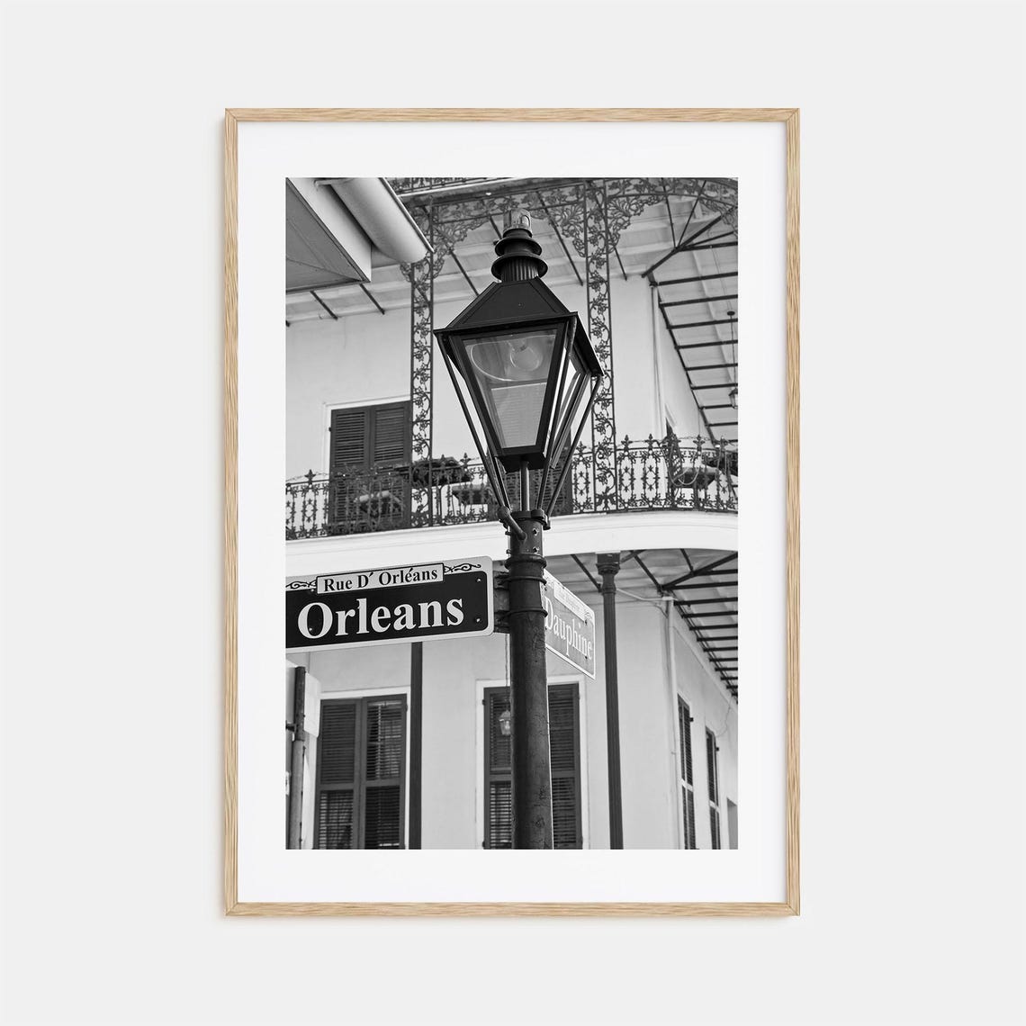 New Orleans Photo Poster Print No 3 New Orleans Black And White Art New Orleans Photography New Orleans Travel Map Poster