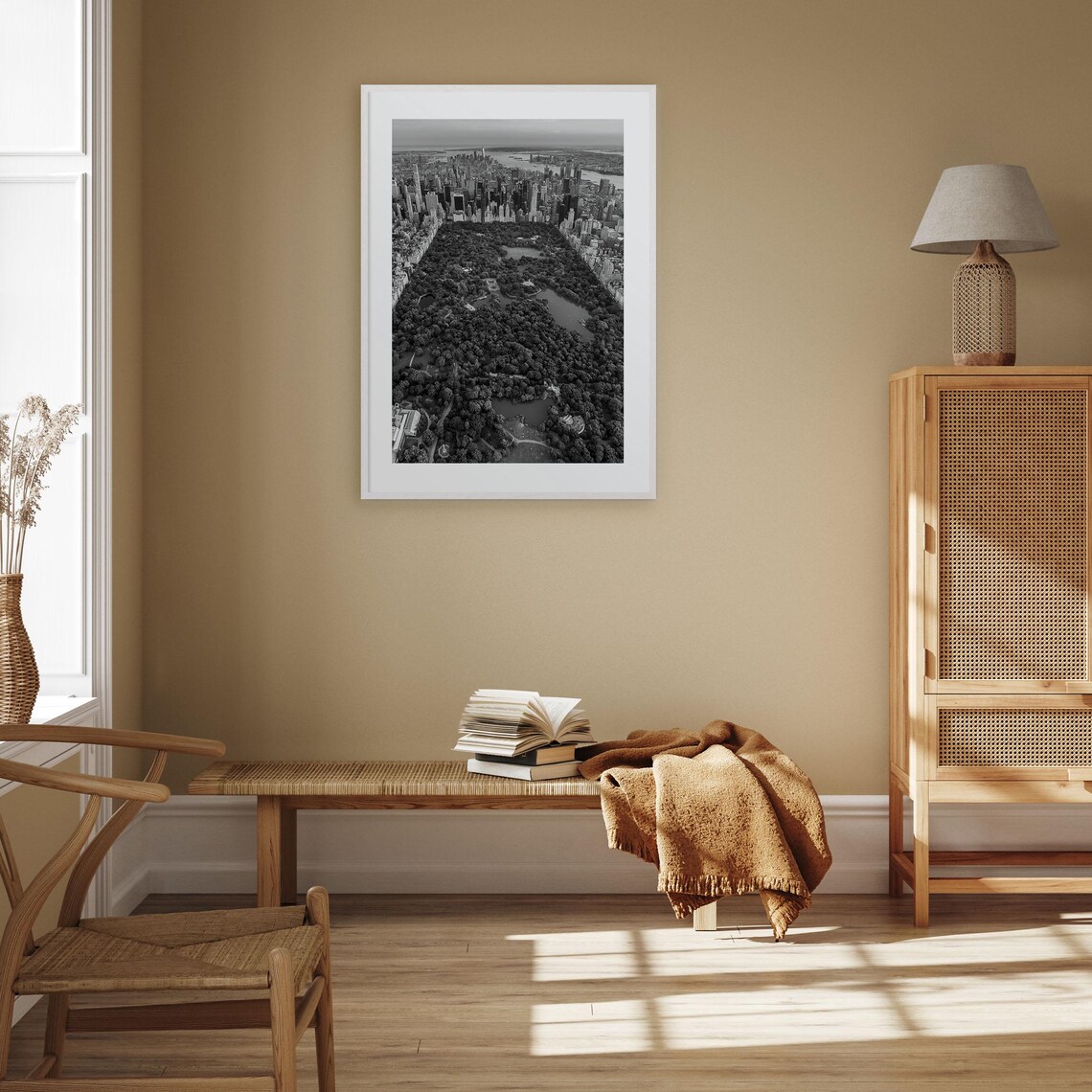 Central Park Black And White Travel Poster Print - Image 3