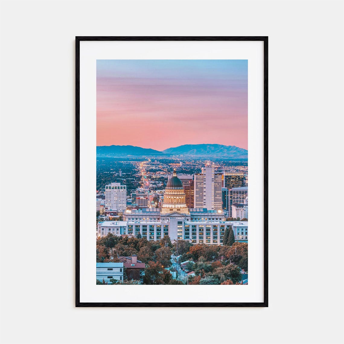 Salt Lake City Colorful Poster Print No 2 Salt Lake City Photo Art Wall Decor Travel Print Salt Lake City Street Map Poster City Map