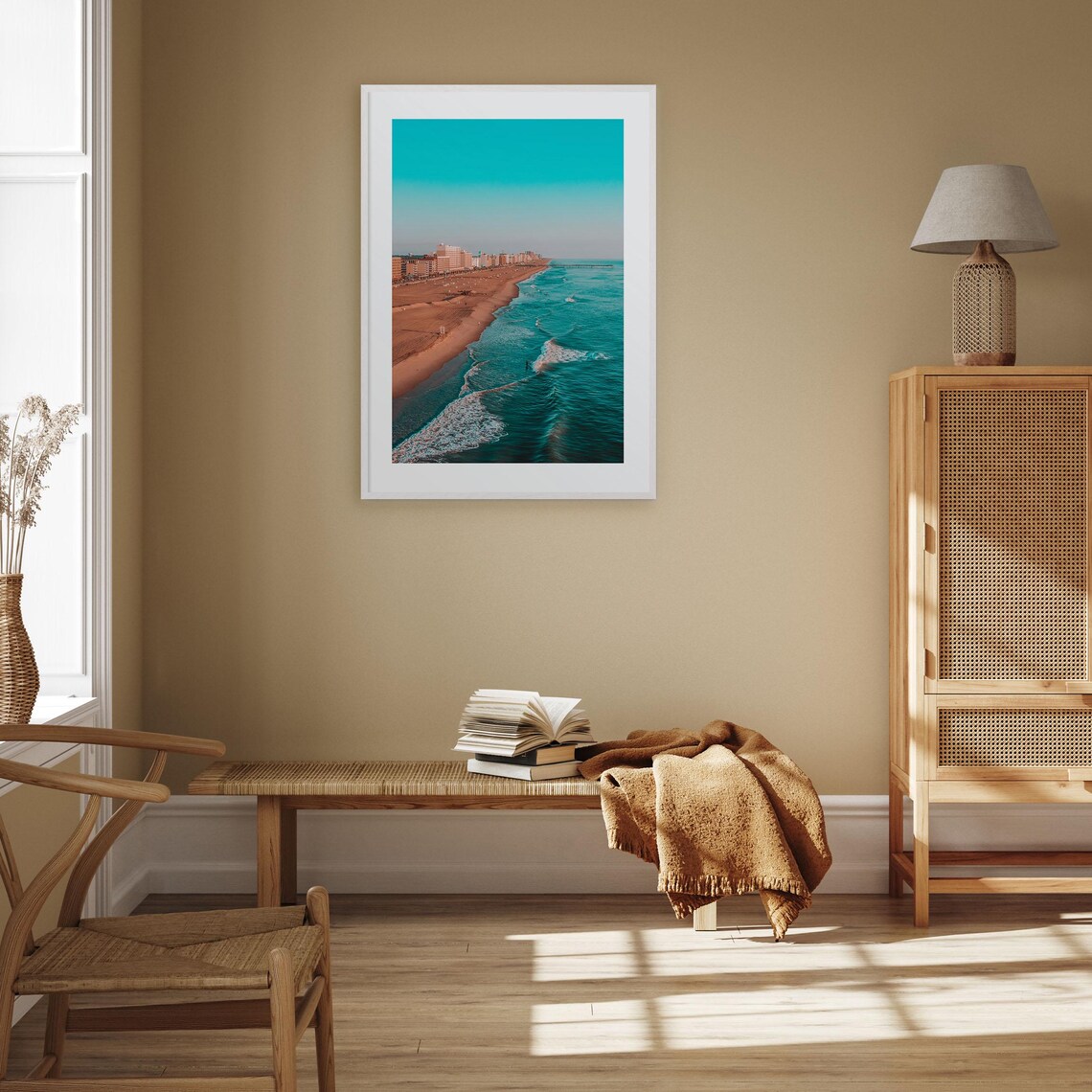 Virginia Beach Street Map Art Print, Travel Poster - Image 3
