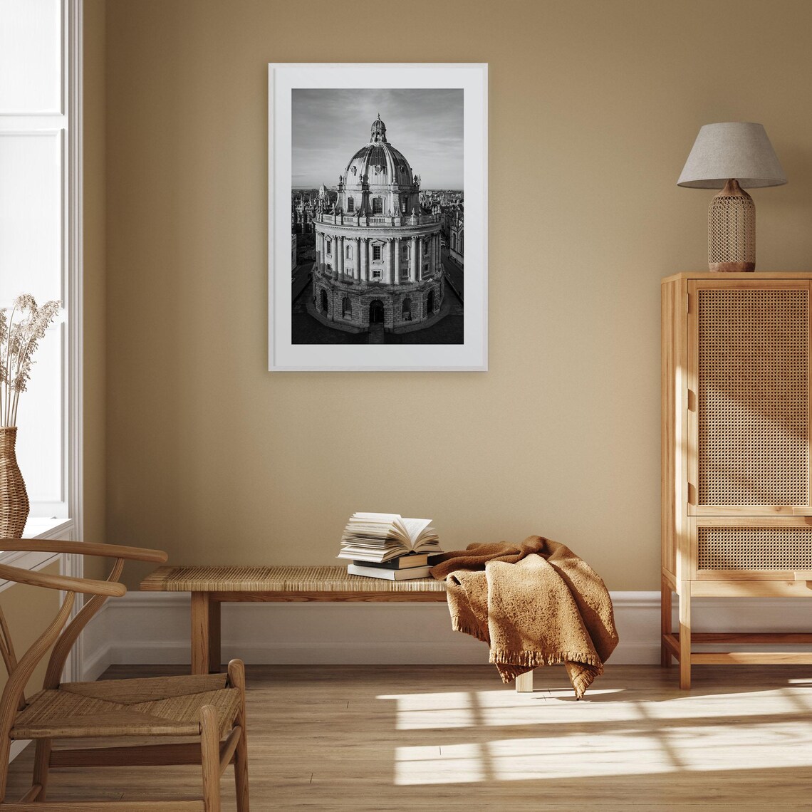 Oxford England Black And White Travel Poster Print - Image 3