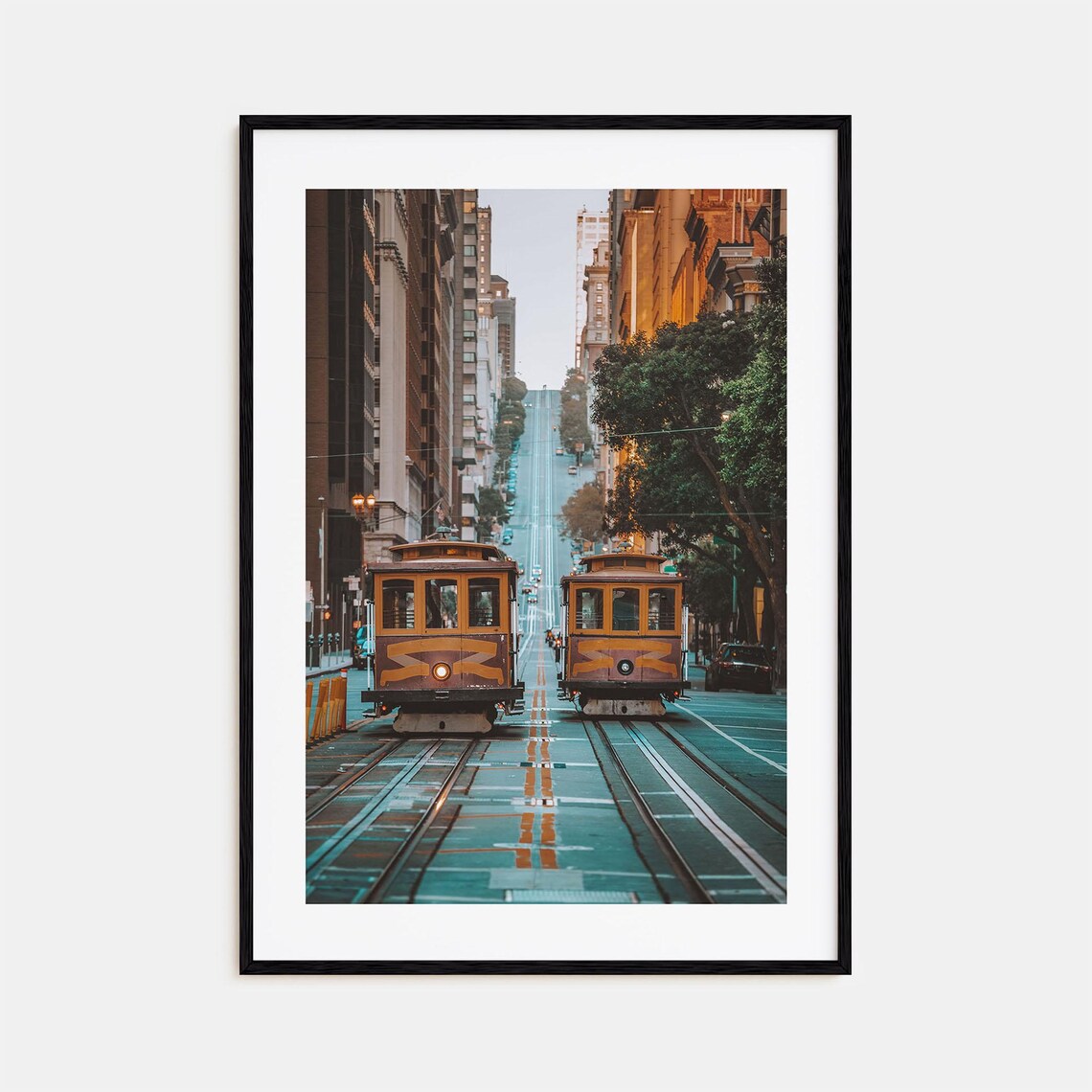 San Francisco Colorful Travel Poster, Street Map