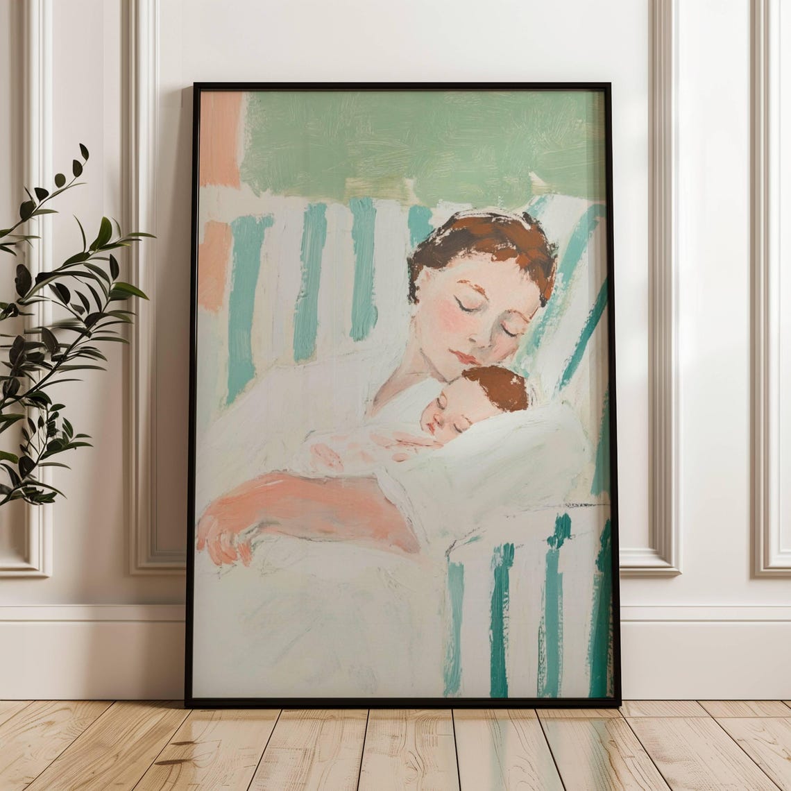 Motherhood Art Print Mama Son Poster Kids Room Art Mothers Day Gift Mother And Baby Wall Art Mom To Be Gift Bedroom Decor Baby Shower Gift - Image 4