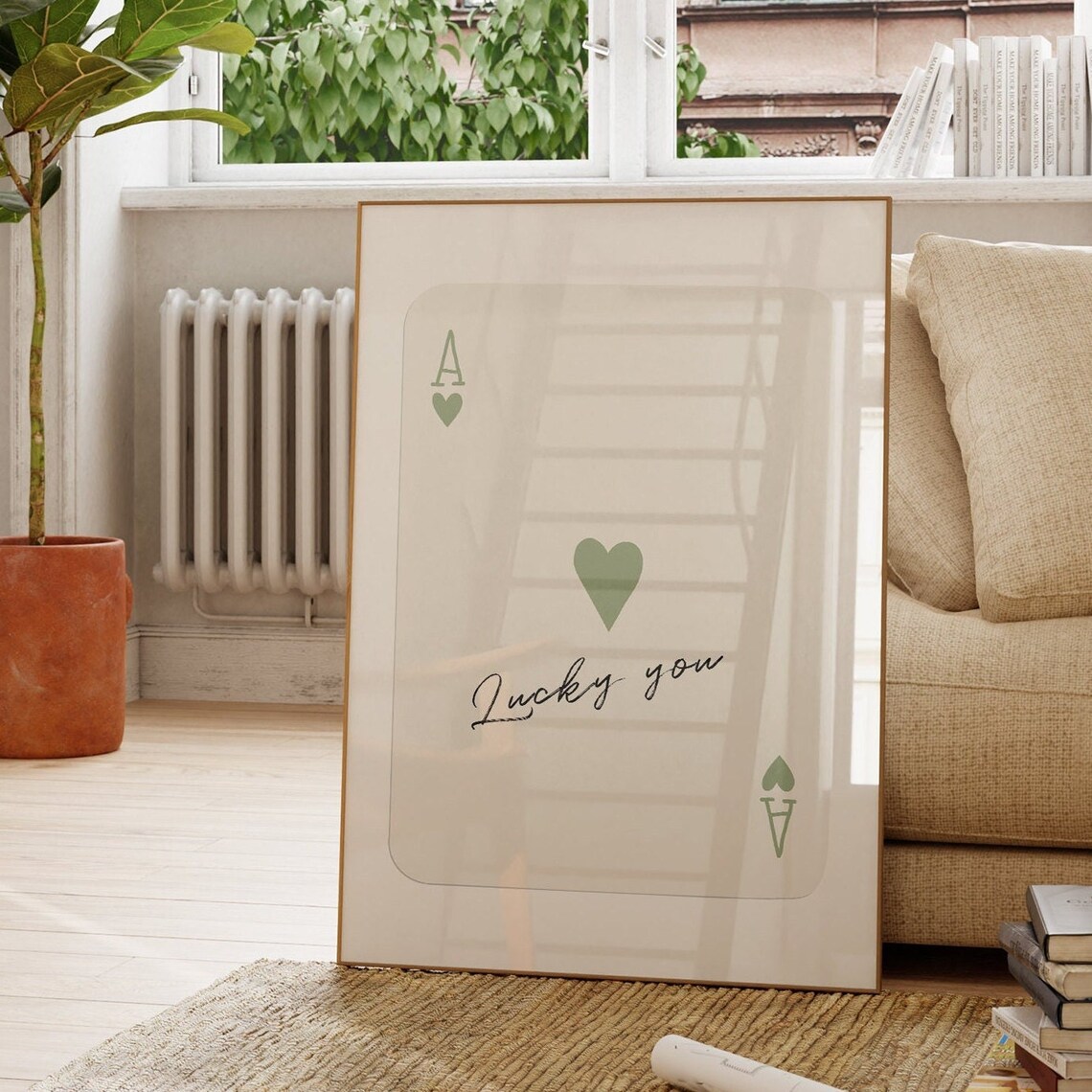Ace Of Hearts Retro Trendy Aesthetic Poster - Image 2