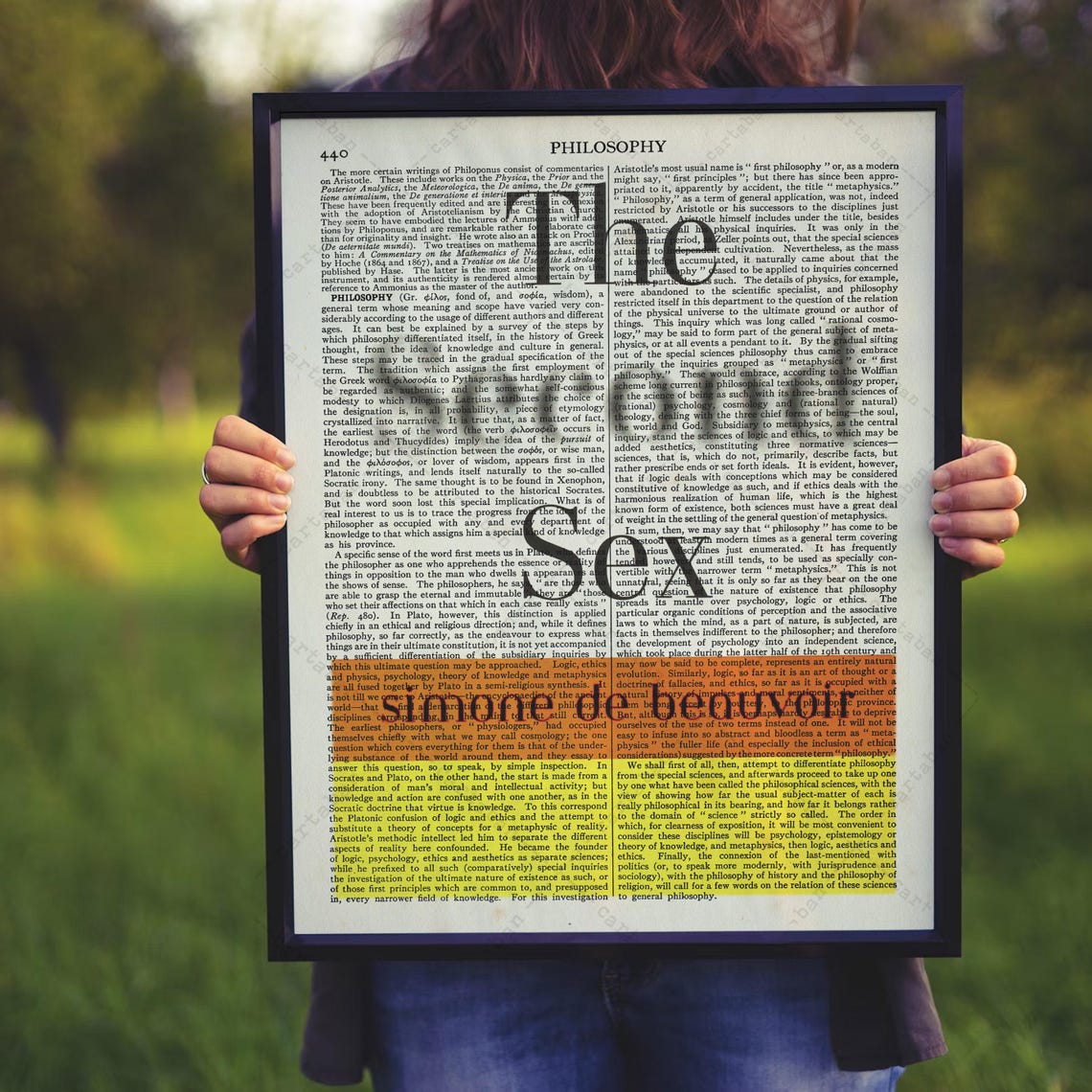 The Second Sex Simone De Beauvoir Philosophy Page Literary Art Print - Image 3