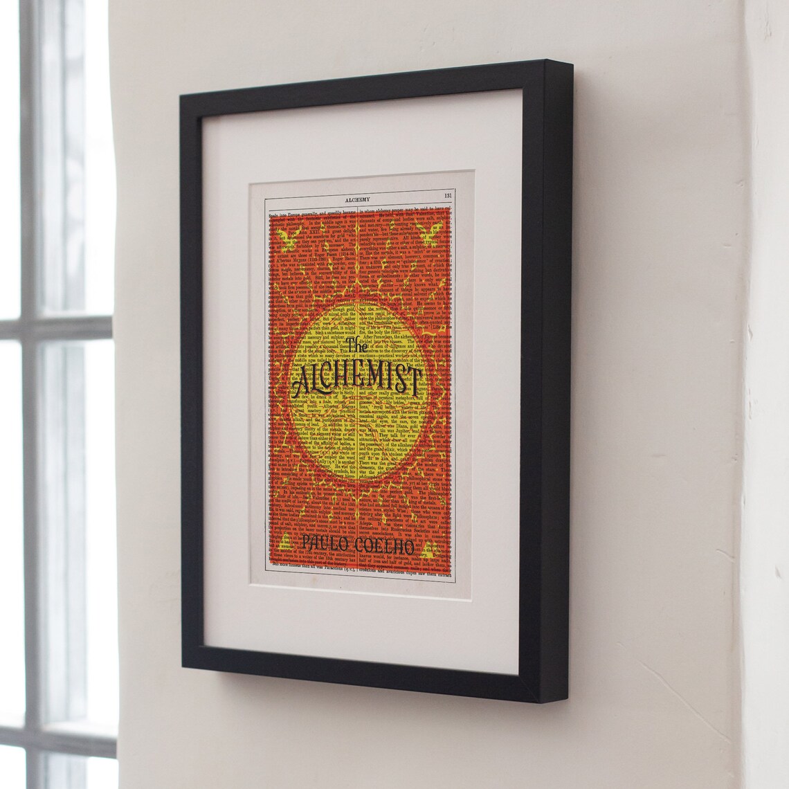 Paulo Coelho The Alchemist Vintage Dictionary Page Book Art Print Poster - Image 4