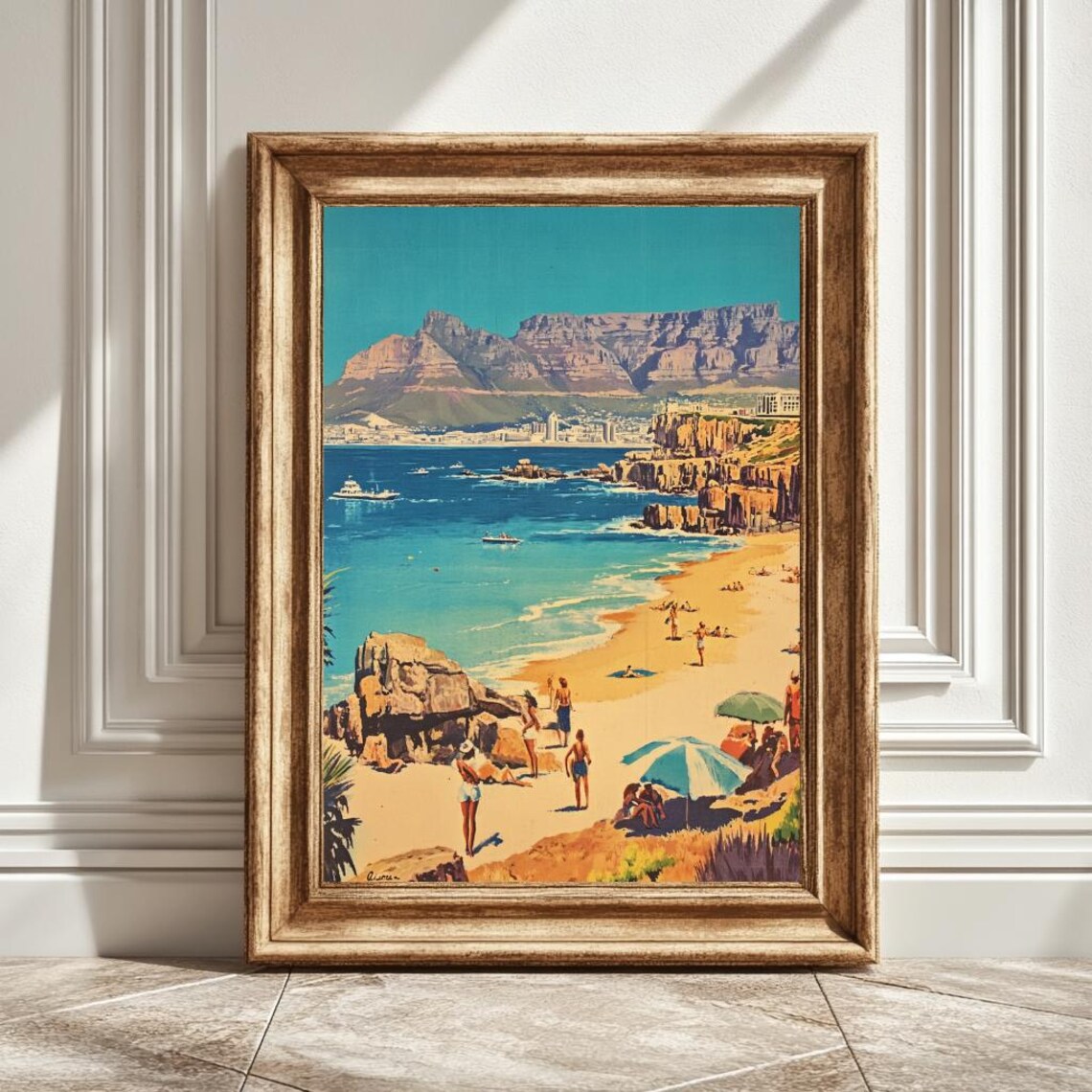 Party In Cape Town Vintage Poster, South Africa