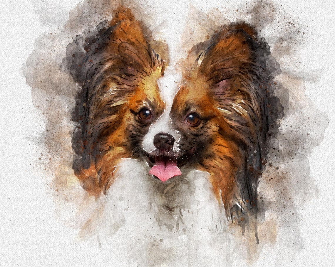 Watercolor Pet Portrait Painting From Photo Custom Pet Wall Art For Pet Lovers Pet Memorial Photo Christmas Gift For Pet Owners Pet Loss