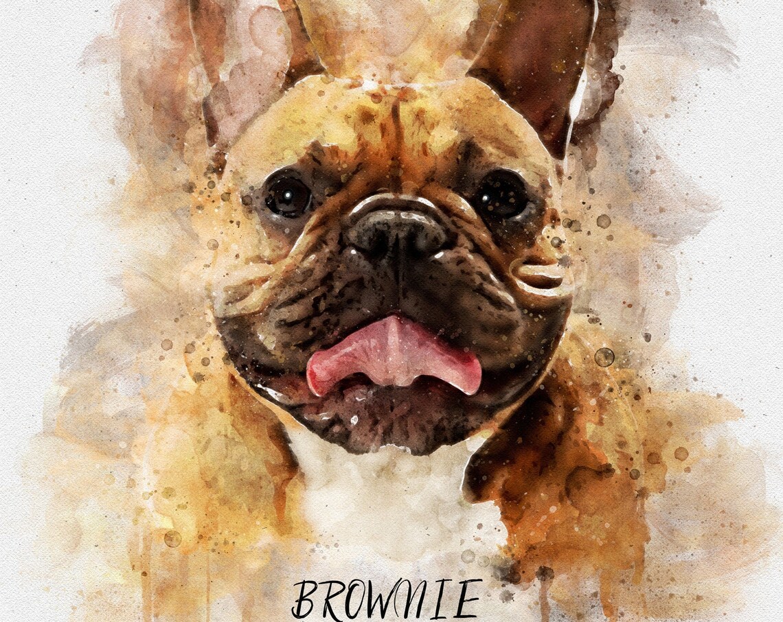 Watercolor Doberman Pinscher Portrait Custom Dog Name Poster - Image 4