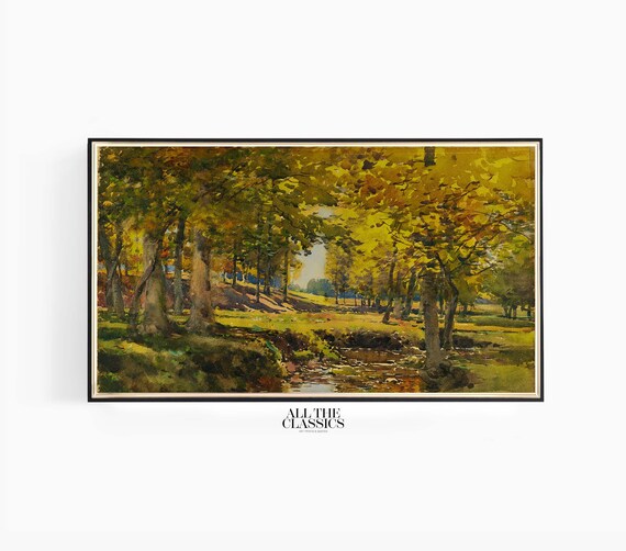 William Henry Holmes Autumn Meadow Edge Golden Fall Forest Landscape Poster