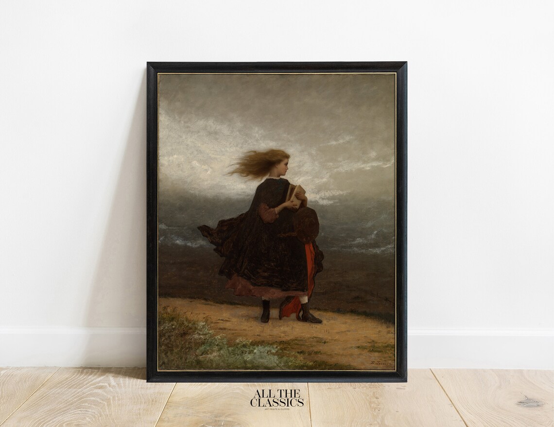 Eastman Johnson The Girl I Left Behind Me Windy Shore Poster - Image 3