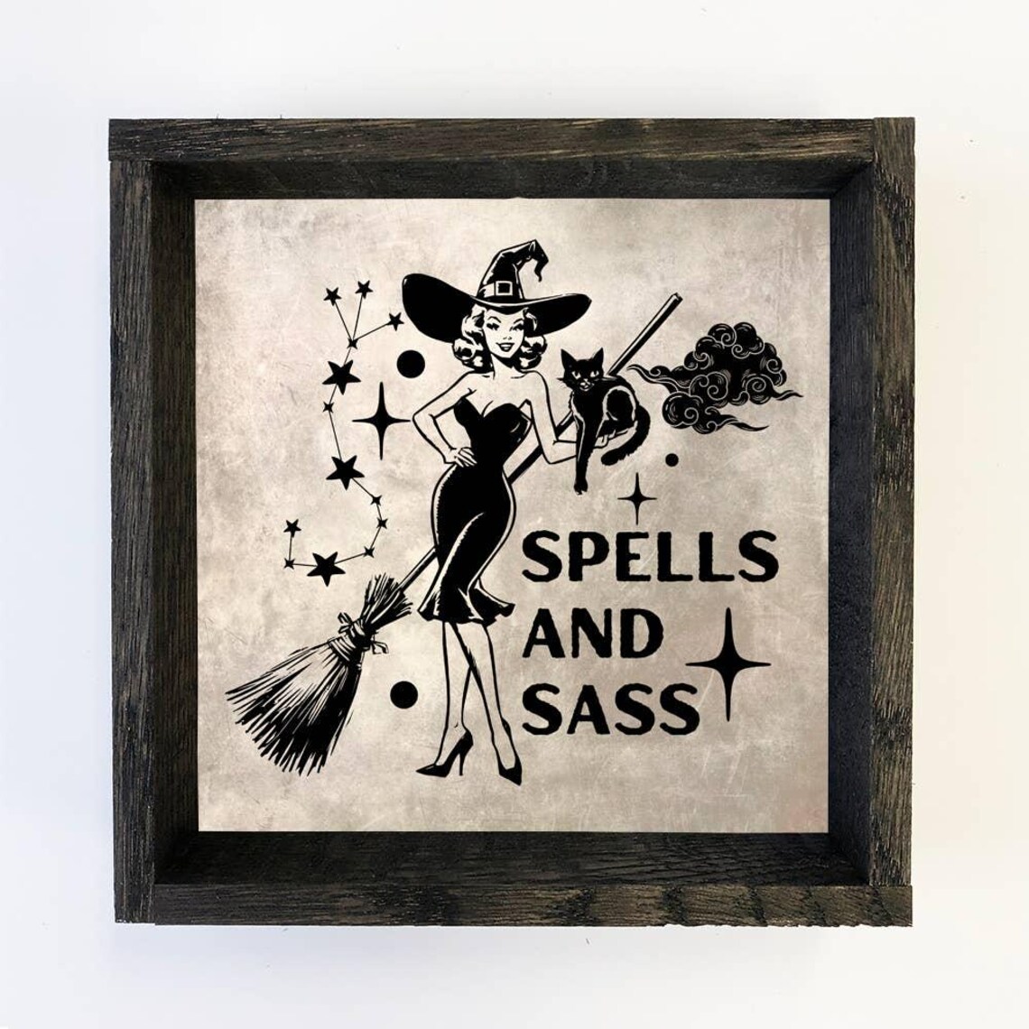 Witch Spells And Sass Halloween Art Print