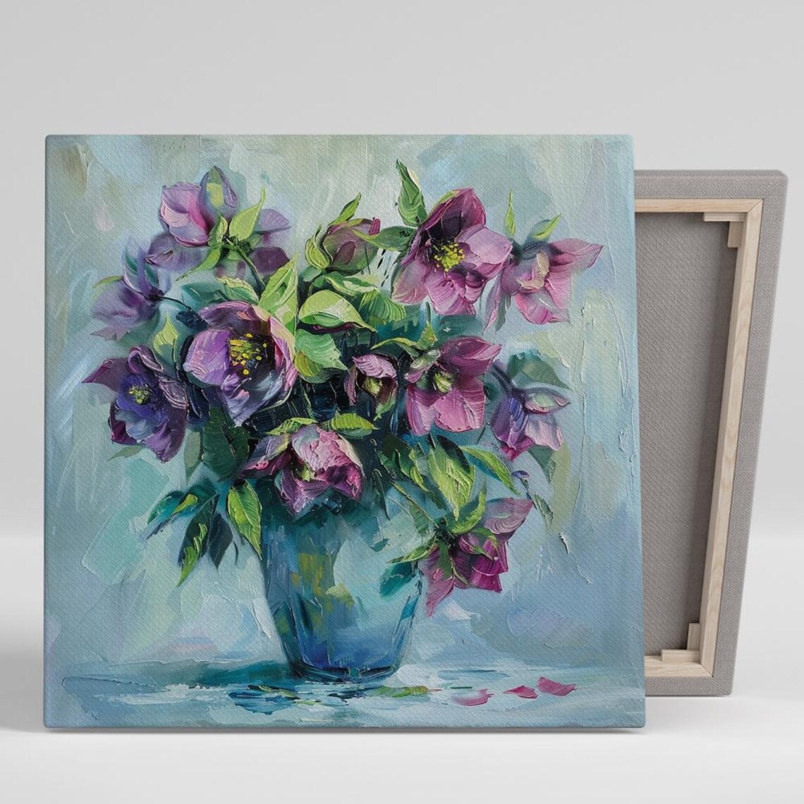 Hellebore Floral Art Print, Contemporary Decor