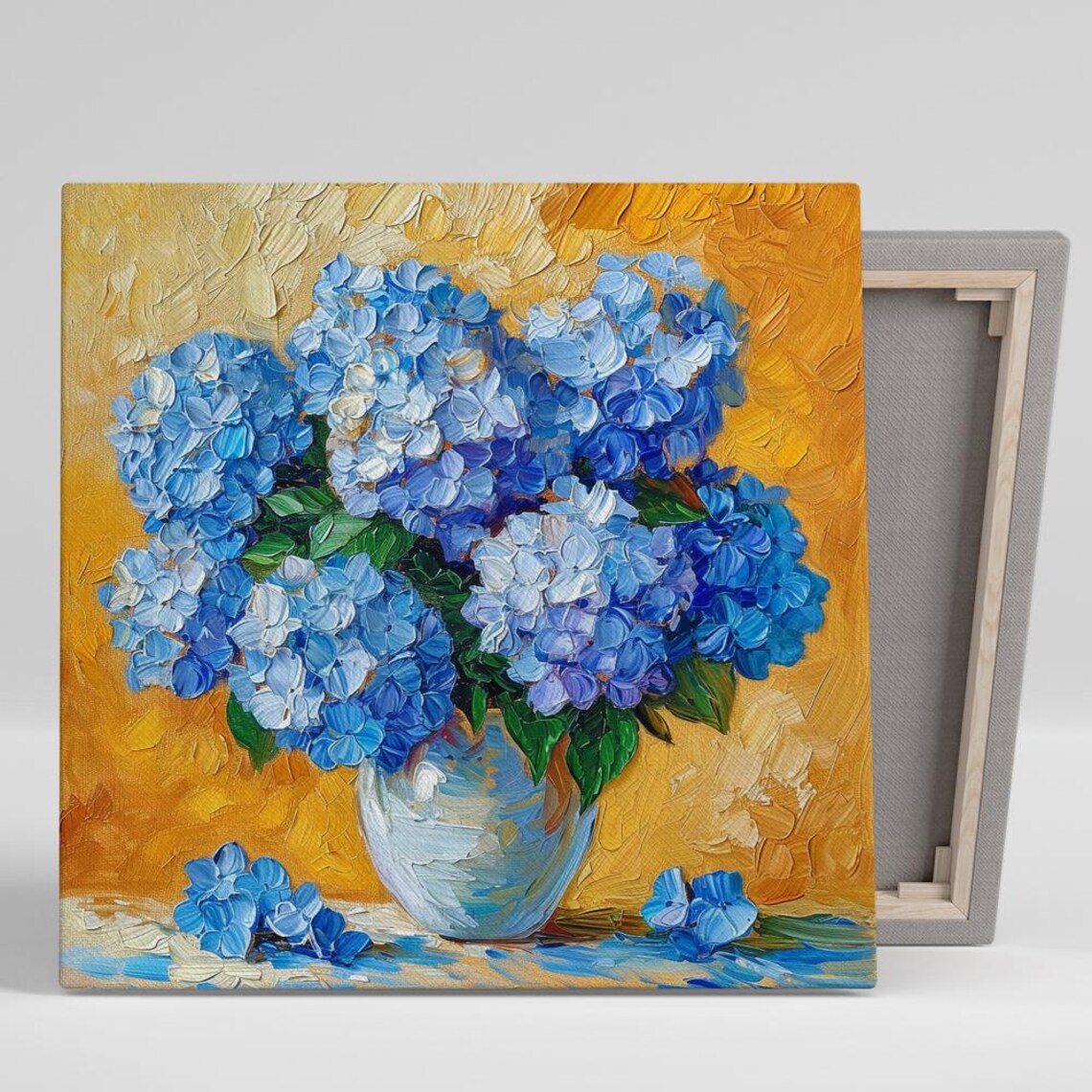 Hydrangea Floral Wall Art Print, Contemporary Decor
