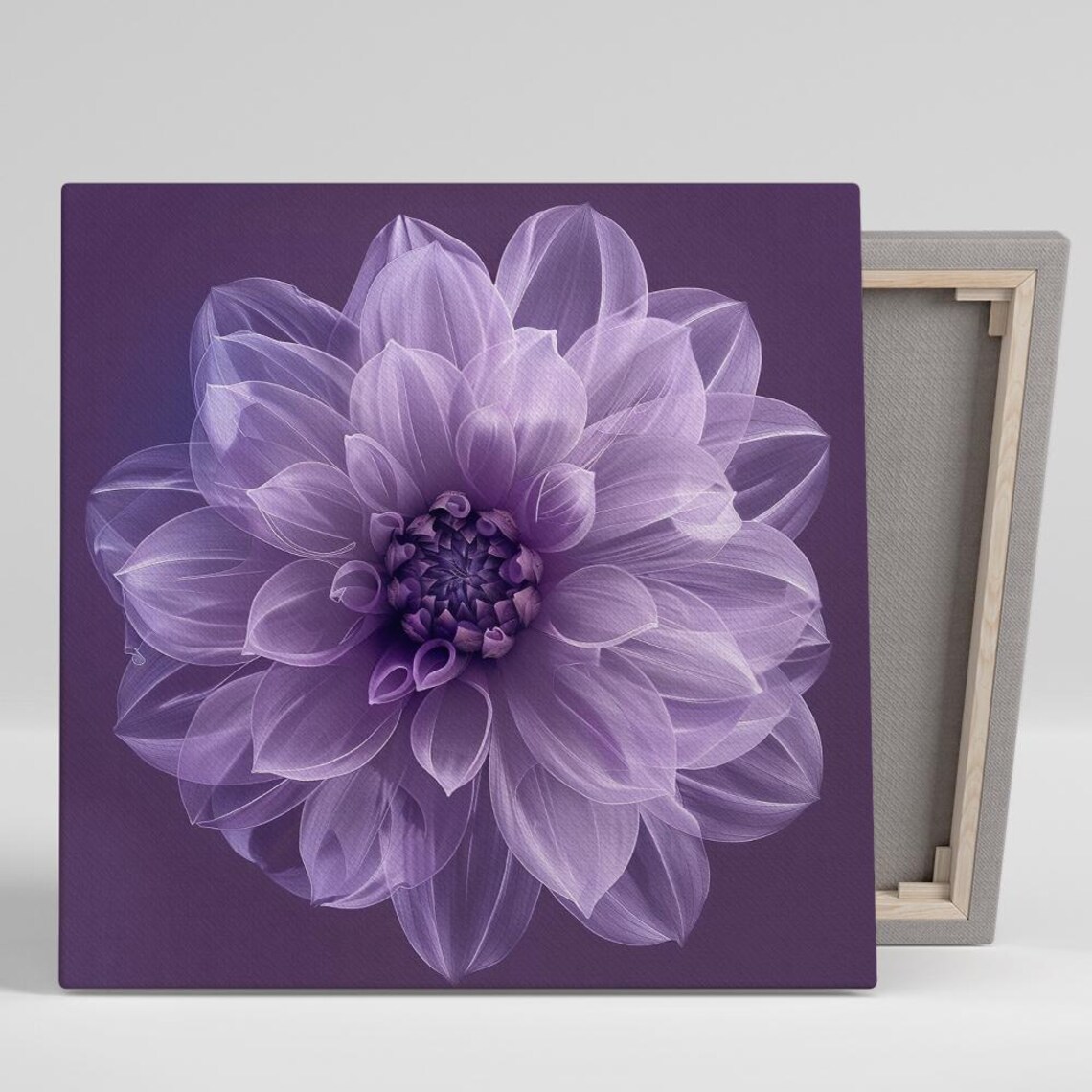 Dahlia Floral Minimalism Art Print, Bedroom Decor
