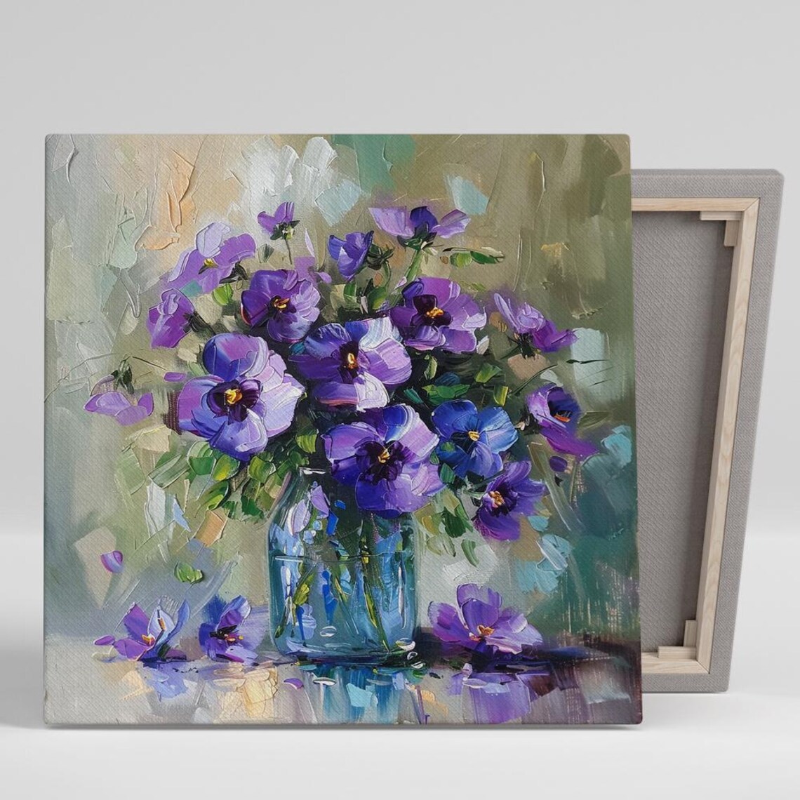 Pansy Elegance Floral Impressionism Art Print