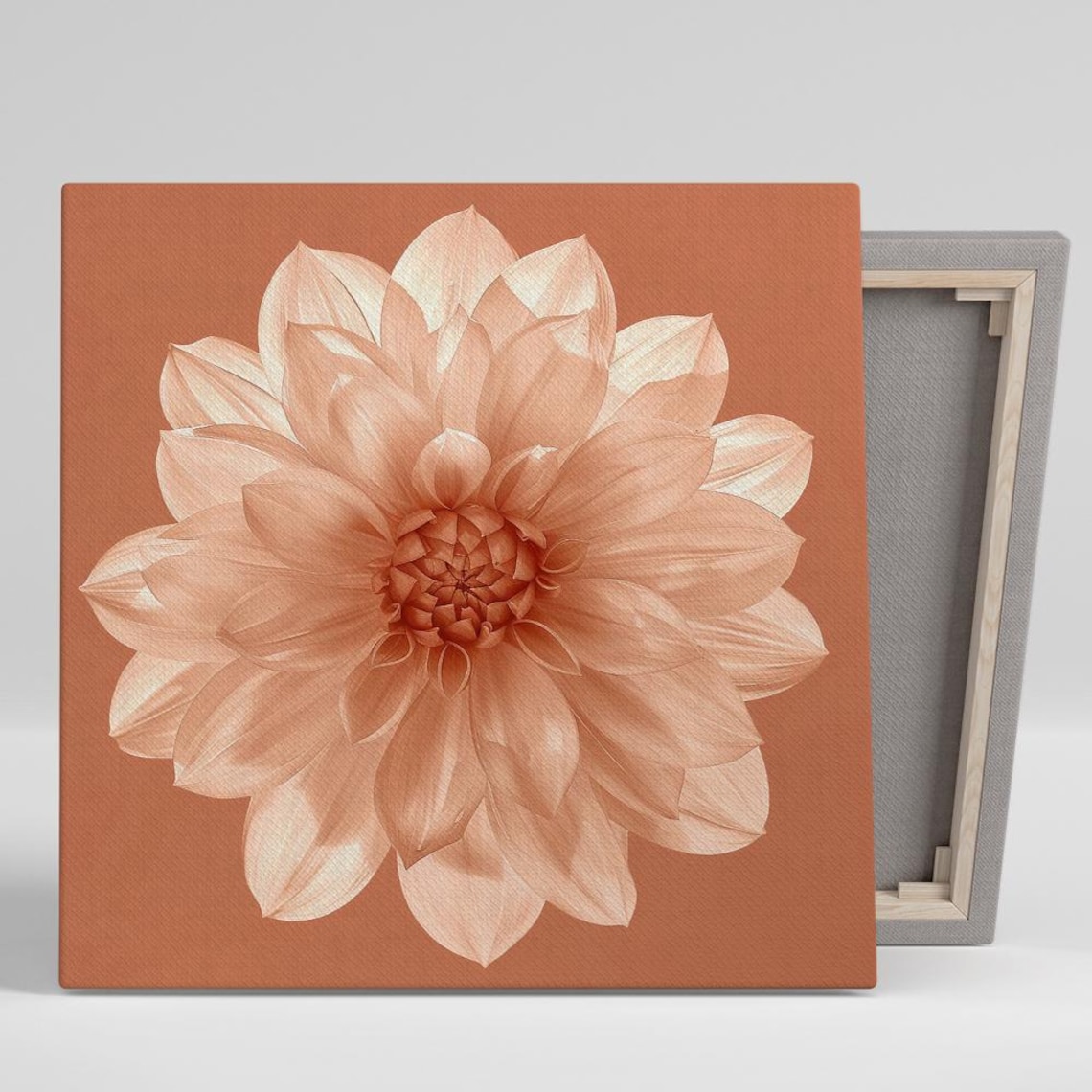 Dahlia Contemporary Floral Minimalist Art Print