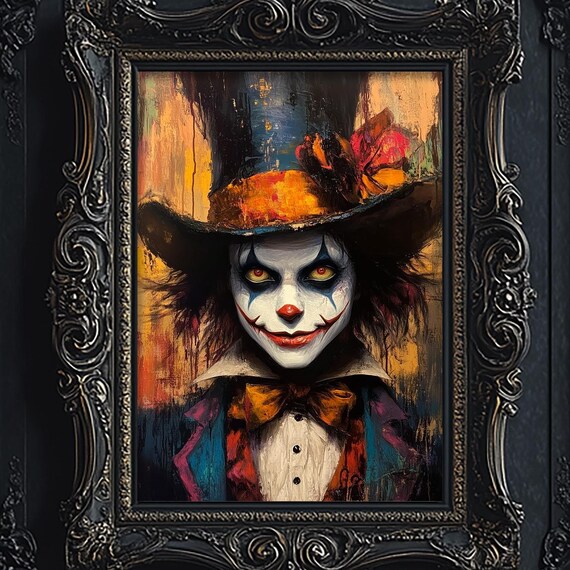 Mad Hatter Art Print, Dark Academia Literature Decor