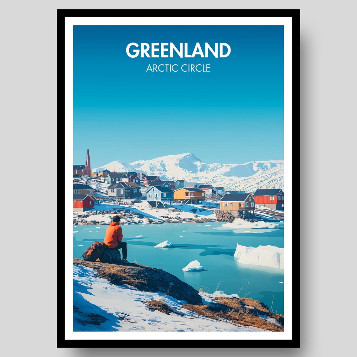 Greenland Nuuk Gifts Travel Poster