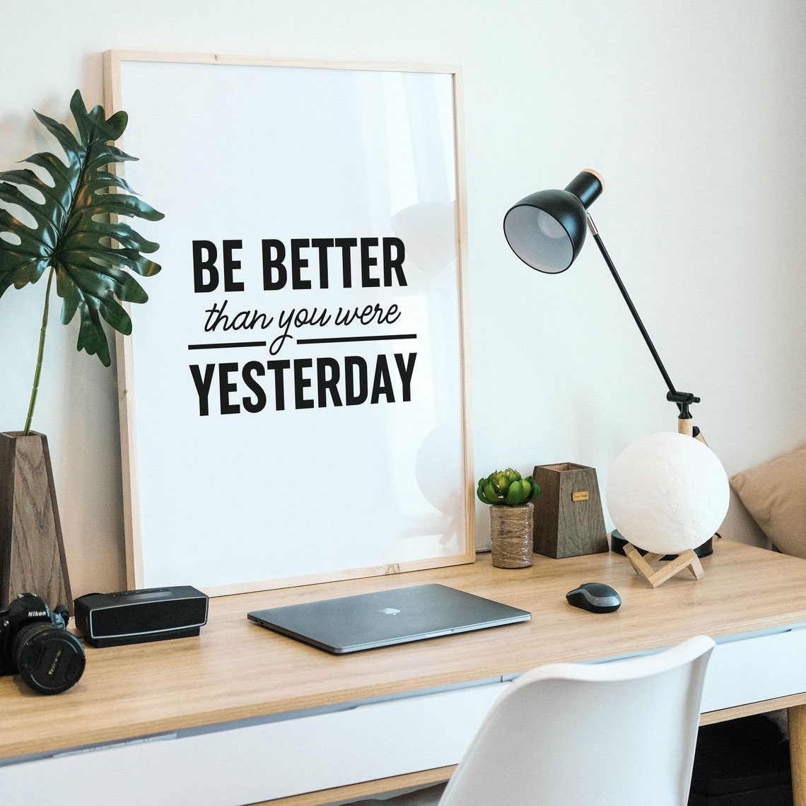 Be Better Than You Were Yesterday Daily Growth Bold Quote Poster - Image 3