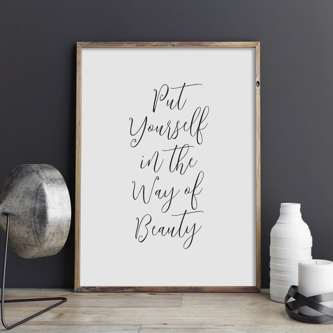 Put Yourself In The Way Of Beauty Print Cheryl Strayed Way Of Beauty Wild Quote Travel Quote Poster Inspirational Art Instant - Image 2